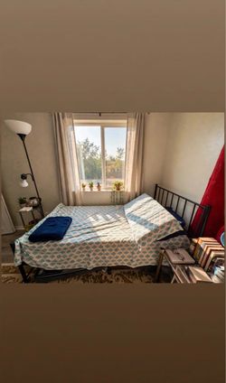 Twin bed with mattress