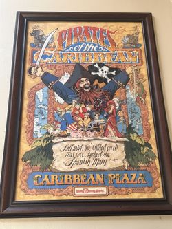 Vintage Disney 1982 Pirates Attraction Poster