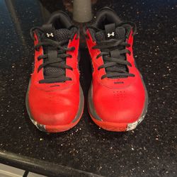 Boys Under Armour basketball shoes
