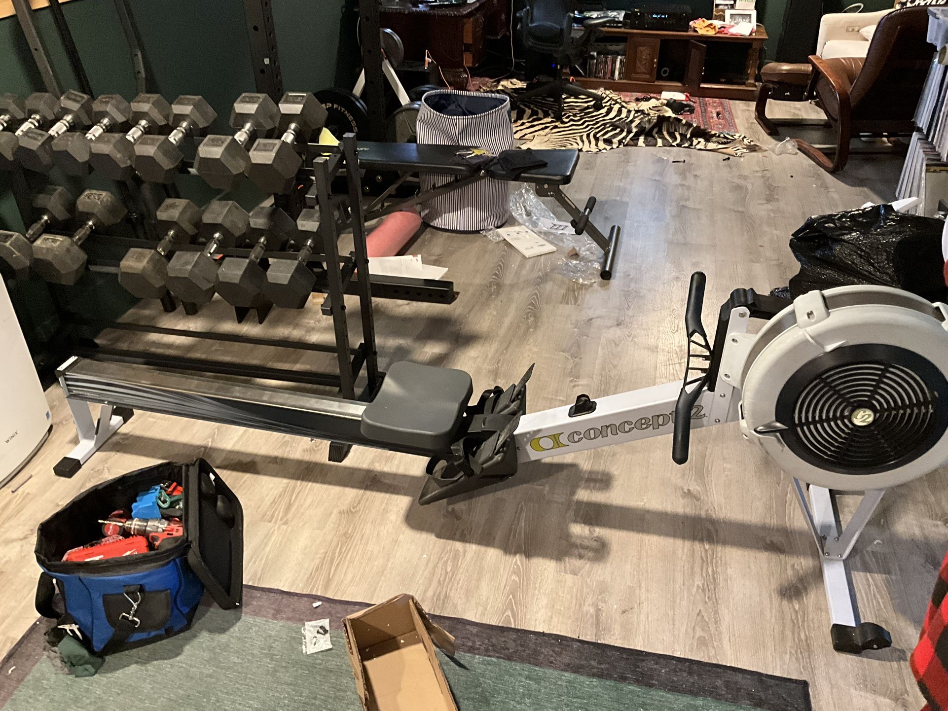 Concept 2 model D rower with PM4