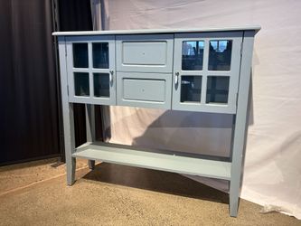 Blue Modern Farmhouse Style Console Table