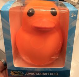 Jumbo Duck Squishy - Orange