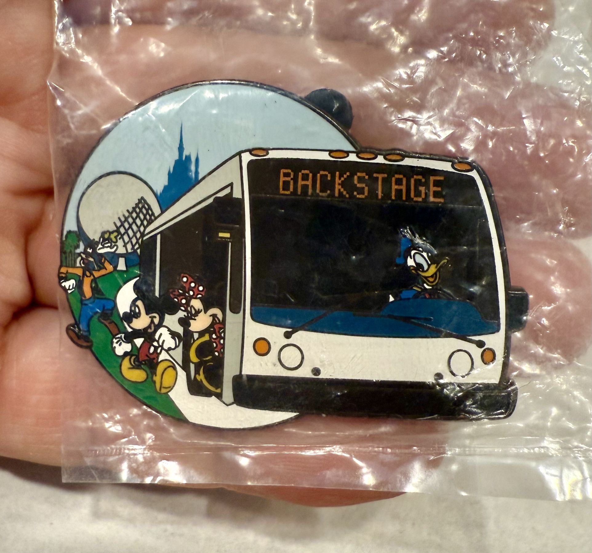 WDW Bus W/fab 4 Backstage Pass Mickey Donald Goofy Donald Disney Pin (C6) SEALED