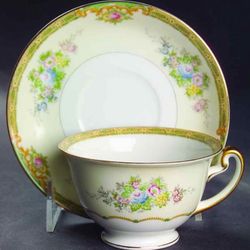 Woodbine By Meito Fine China Tea Cup & Mini Plate Set Vintage