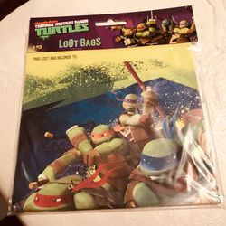 TMNT Loot Bags (3 Bags 8 In Each Bag = 24) New 