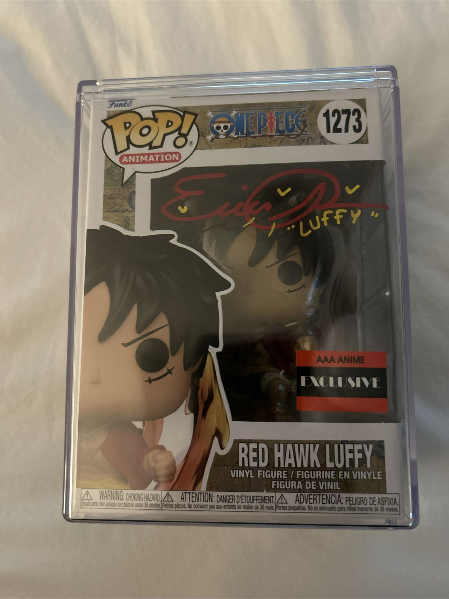 Signed Red Hawk Luffy Funko Pop