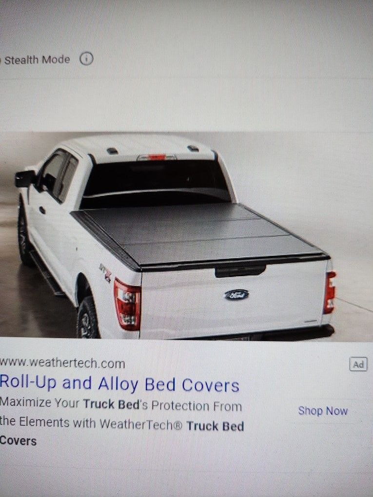 Soft Roll-up Tonneau Cover For Truck (Black)