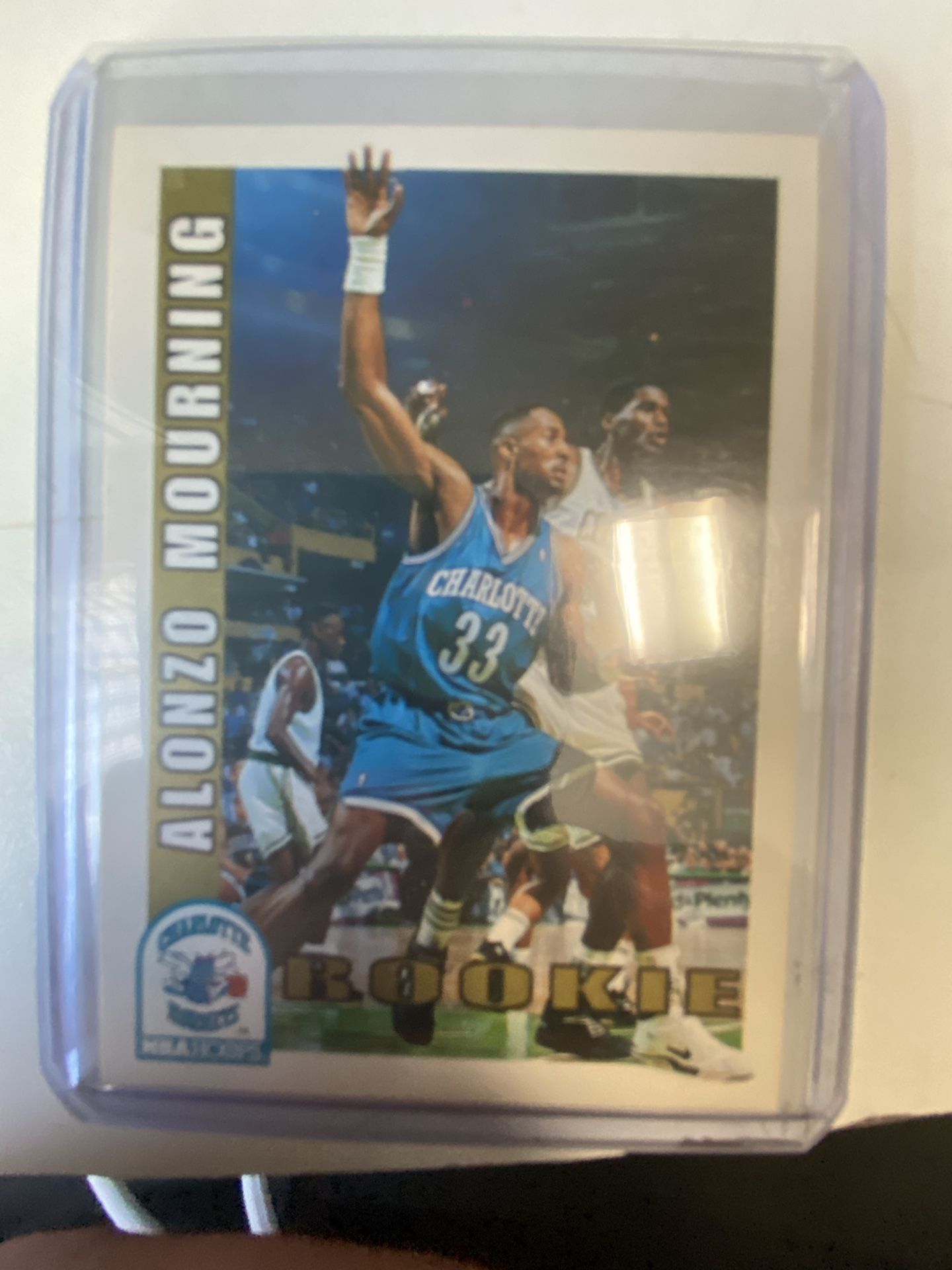 ALONZO MOURNING ROOKIE CARD