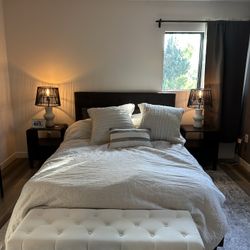 ✨ Modern Bedroom Furniture Bundle – Lamps, Nightstands, Bench, Console Table (Great Deal!) ✨