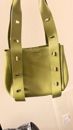Dagne Dover Tokyo Turnlock Tote Bag in Pickle