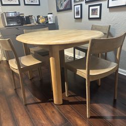Solid Wood Dining Table With Extension