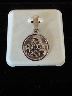 Silver Religious Medal Pendant