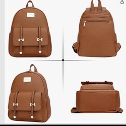 KKXIU Women Small Backpack Purse Convertible PU Leather Mini Daypacks Crossbody 10.2x 7.2x 4 inches