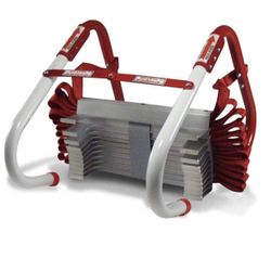 Kidde Fire Escape Ladder, 2-Story Rope Ladder, Extends to 13-Feet, Anti-Slip Rungs
