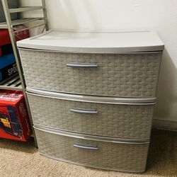 3 Drawer Wide Plastic organizer 