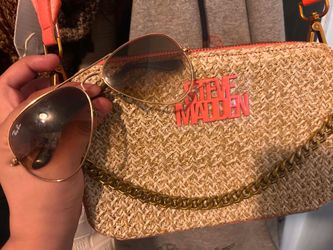 Ray bans and Steve Madden purse