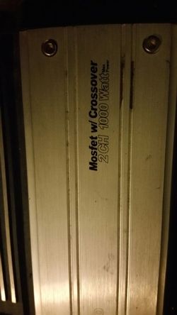 Two 12s subwoofers, amplifier, Sony deck