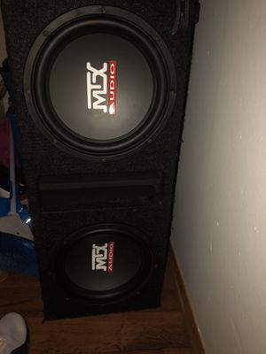 Photo MTX Audio Subs With Amp and Deck