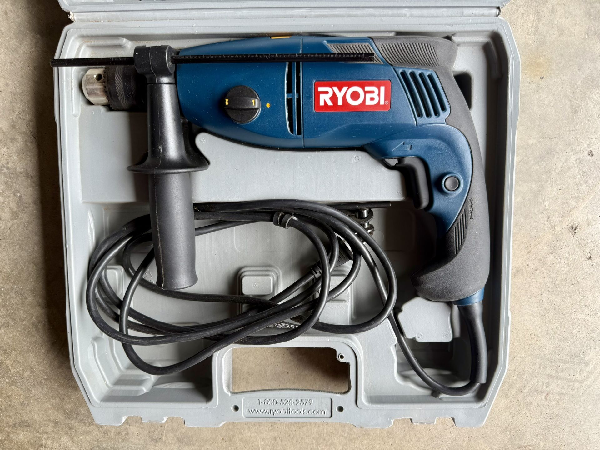 Ryobi 1/2 Inch Corded Reversible Electric Hammer Drill D552H