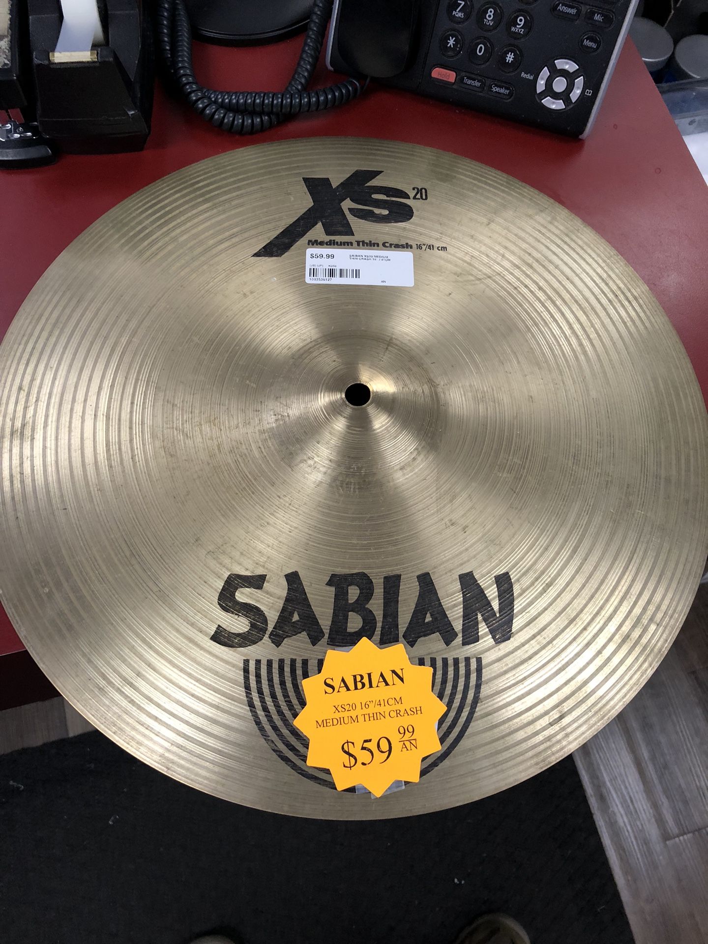 1003 Sabian Xs20 Medium Thin Crash 536127