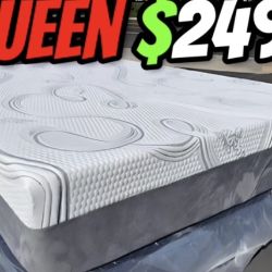 Queen Organic Hybrid Cool Gel Memory Foam Mattress!!
