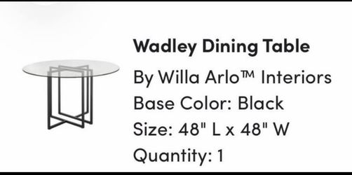 Round Glass Dining Table for 4