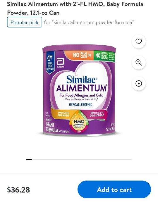 Similac Allimentum Not Free