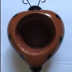 Small Mini Ladybug Flower Container Plant Decor For 2” Mini Plant