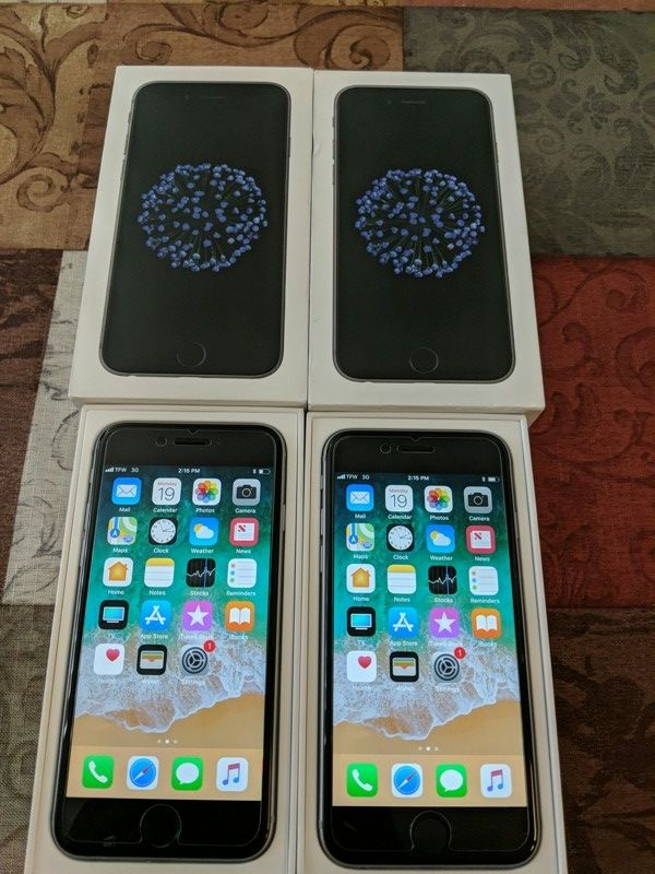 2 IPHONES 6 32GB Straight talk /TRACFONE/ Obama phone