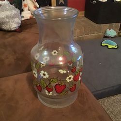 Vintage Juice Glass Pitcher 