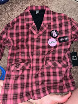 Black pink jacket