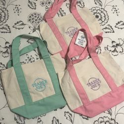Mini Trader Joe’s Pastel Tote Bags