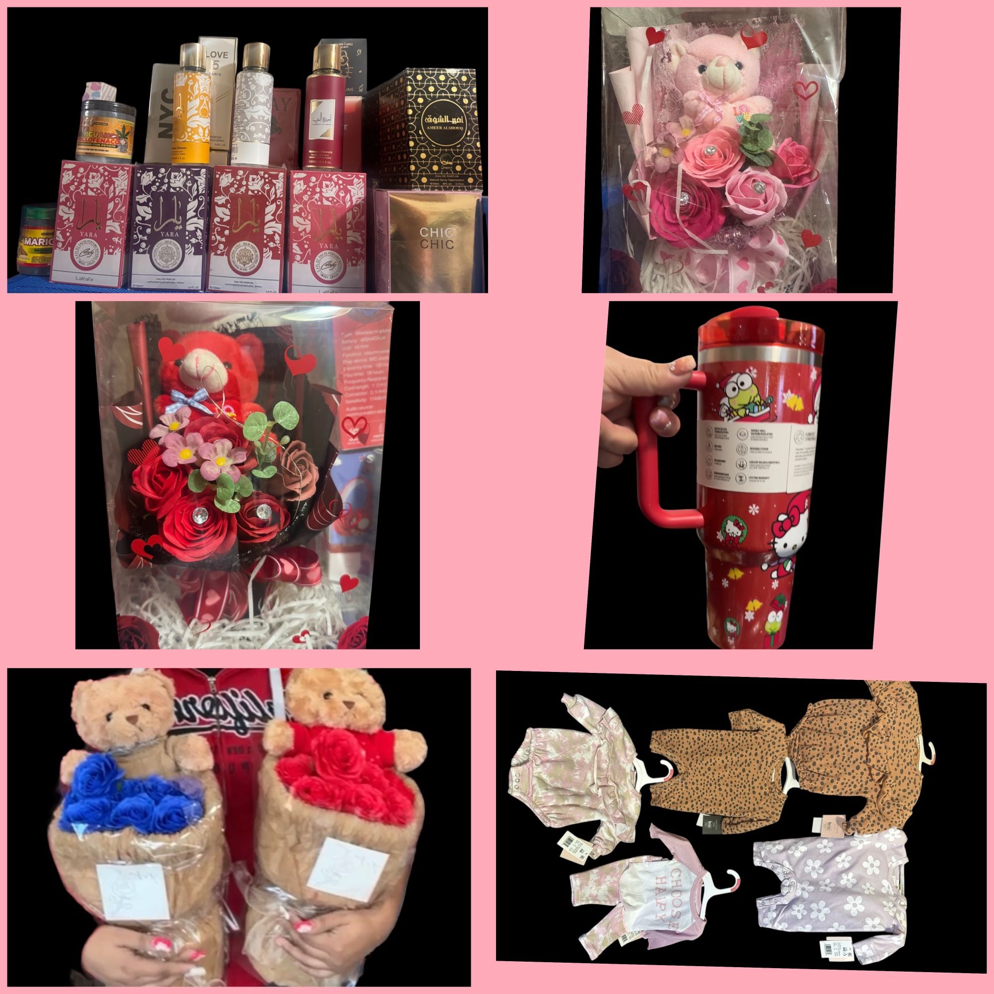 Bouquet And Baby Clothes