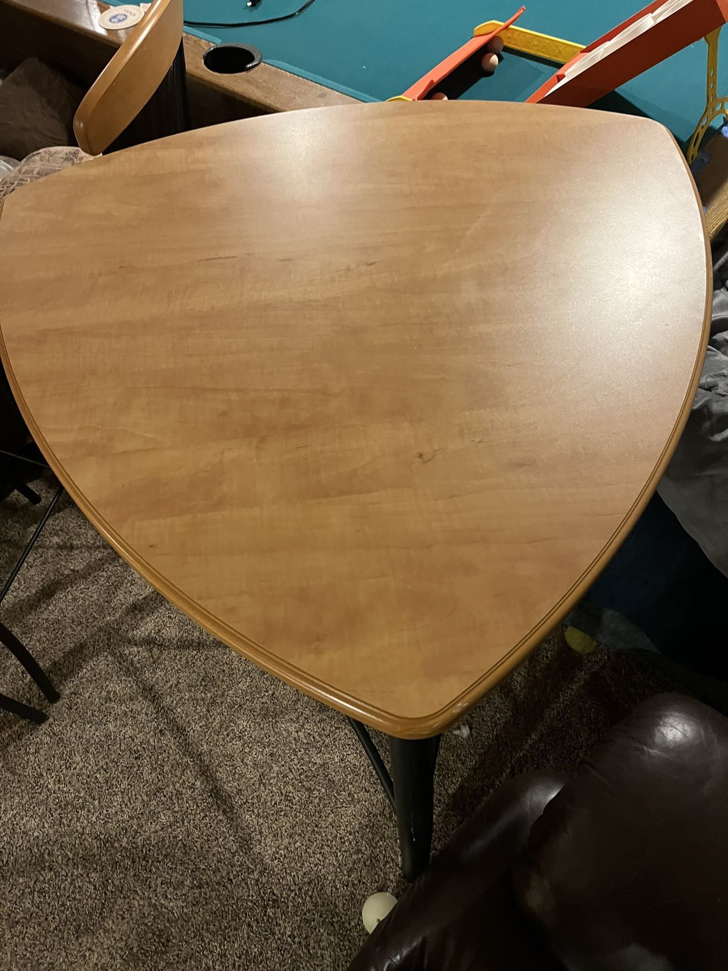 3 Sided Bar Table and 3 Chairs