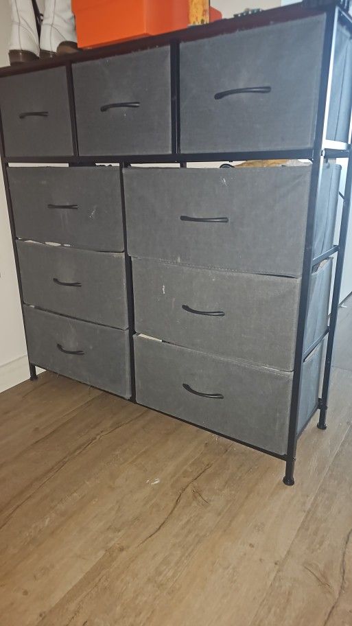 9-Drawer Fabric Storage Shelf – Lightweight & Functional