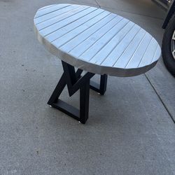 Outside/inside handmade table