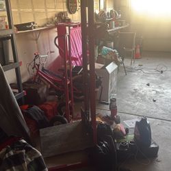 Red Lift Dolly. 