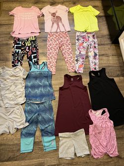 Girls size 6 athletic clothes
