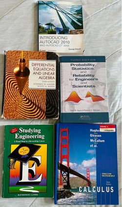 Books - Calculus, Engineering, Autocad, Differential Equations, Probability