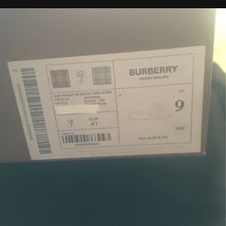 burberry size 9