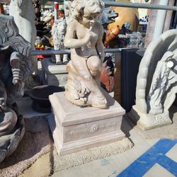 CONCRETE CEMENT ANGEL STATUE $250