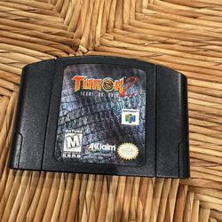 Nintendo Turok 2 Black Game Cartridge