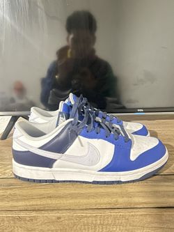 Nike Blue And White Dunks Size 10