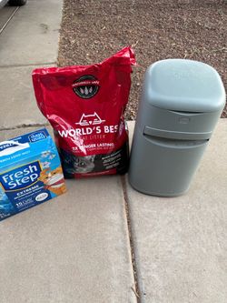 Litter Genie + 2 Types of Cat Litter – $30