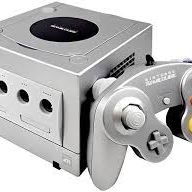Nintendo GameCube video game console in the Platinum Silver color