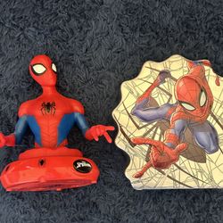 Spider-Man Piggy Bank And Night Light
