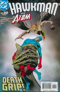 Hawkman (4th series) #32 VF; DC | Jimmy Palmiotti Justin Gray the Atom - w/Bag+B