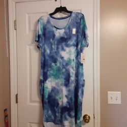 Soft Gown/Dress With Side Pockets Size XL 
