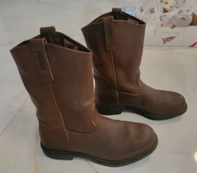 Red Wing Work Boots Wide Slip On Size 10 1/2 2E - New - Have Been Worn Once $150