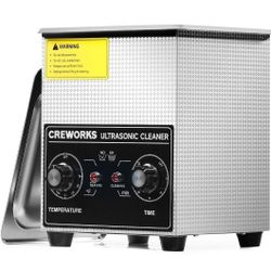 2L Ultrasonic Cleaner with Heater & Timer, 60W 304 Stainless Steel Sonic Cleaner, 0.5 gal Compact Ultrasonic Parts Cleaner